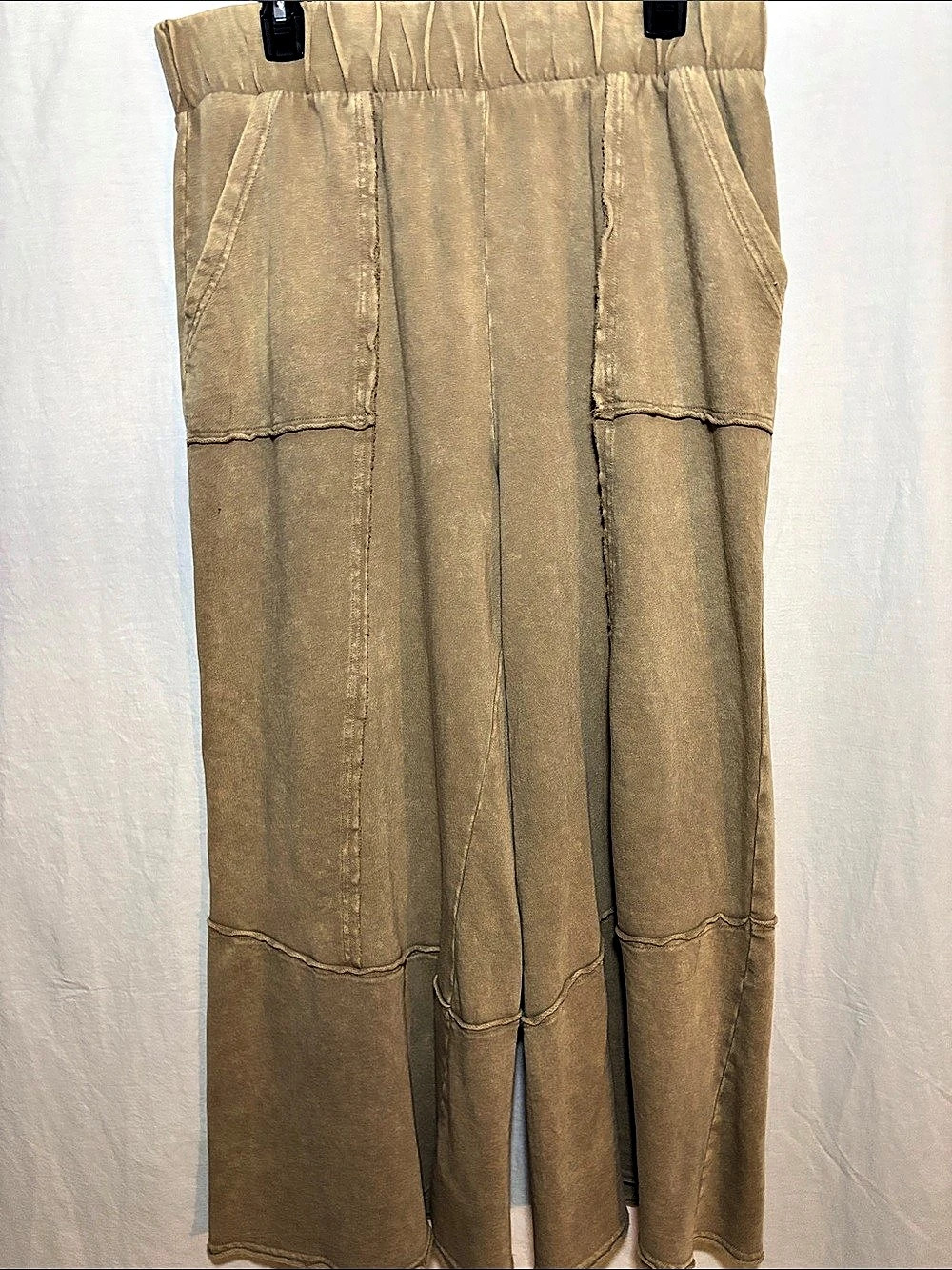Three Birds Nest Wide Leg Boho Earthy Pants in Brown Size XL
